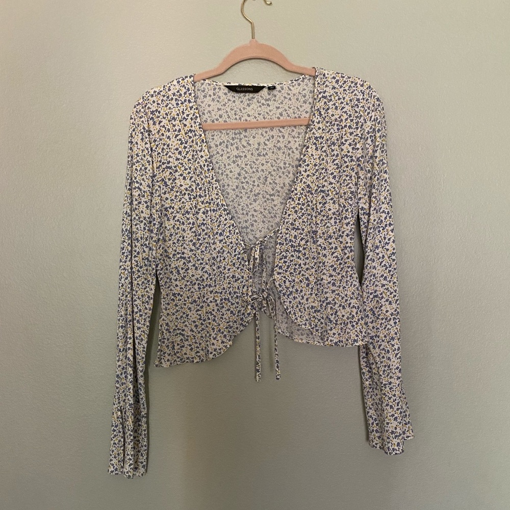 Glassons front tie blouse
